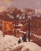 Lot 258 - John Semmence (1930-1985) - First snowfall,...