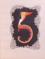 Lot 295 - Erte (French 1892-1990) - The Number 5 (1968),...