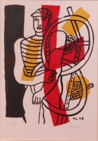 Lot 306 - Fernand Leger (French 1881-1955) - The cyclist,...