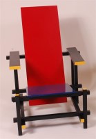 Lot 324 - After Gerrit Rietveld (1888-1964) - Red Blue...