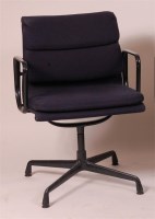 Lot 326 - Charles Eames for Vitra - A black coated cast...