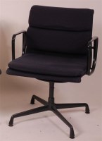 Lot 330 - Charles Eames for Vitra - A black coated cast...