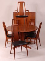 Lot 331 - A 1960s Danish teak dining suite by Koefoeds,...