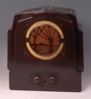 Lot 215 - An Art Deco EK Cole Ltd 'Ekco' Bakelite type R....