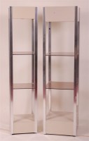 Lot 335 - A 1980s aluminium framed freestanding square...