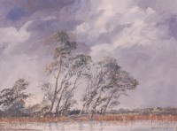 Lot 281 - Cavendish Morton (1911-2015) - Poplar trees on...