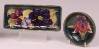 Lot 34 - A Moorcroft Anemone pattern pottery dish, of...