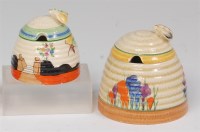 Lot 70 - A 1930s Clarice Cliff Tulips pattern beehive...