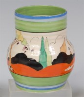 Lot 76 - A 1930s Clarice Cliff Tulips pattern pottery...