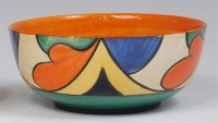 Lot 81 - A 1930s Clarice Cliff Double V pattern pottery...