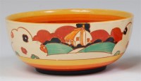 Lot 82 - A 1930s Clarice Cliff Red Roofs pattern...