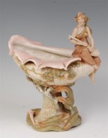 Lot 102 - A Royal Dux Art Nouveau porcelain pedestal...