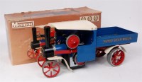 Lot 87 - Mamod SW1 steam wagon, blue version of usual...