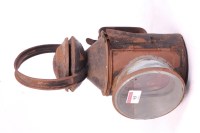 Lot 95 - GNR style 3 aspect hand lamp in ex railway...