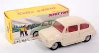 Lot 1913 - French Dinky Toys, 520 Fiat 600D, cream body...