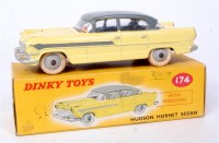 Lot 1928 - Dinky Toys, 174 Hudson Hornet Sedan, yellow...