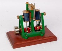 Lot 24 - Scratch built marine engine with 2 oscillating...