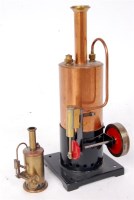 Lot 41 - Possibly scratch built vertical steam engine...