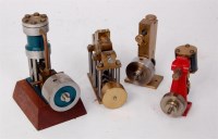 Lot 44 - 4 miniature engines, all marine type, one...
