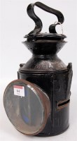 Lot 64 - An LNER knob lamp with replacement burner...
