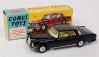 Lot 1711 - Corgi Toys, 230 Mercedes Benz 220 SE, black...