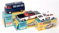 Lot 1730 - Corgi Toys, boxed emergency vehicle group to...