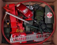 Lot 1739 - Twelve assorted playworn loose Corgi, Dinky...