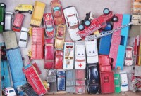 Lot 1762 - Box of mixed issue playworn Corgi Toys, all...