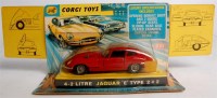 Lot 1767 - Corgi Toys, 335 Jaguar 4.2 litre E Type, red...