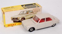Lot 1945 - French Dinky Toys, 510 Peugeot 204, pale ivory...