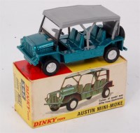 Lot 1950 - Dinky Toys, 342 Austin Mini Moke, metallic...