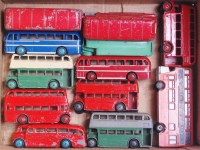 Lot 1988 - 12 unboxed playworn Dinky and Corgi public...