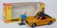 Lot 1759 - Corgi Toys, 313 Ford Cortina GXL, tan body...