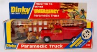 Lot 1972 - Dinky Toys, 267 paramedic truck, red body with...