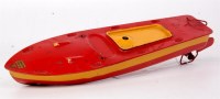 Lot 3208 - Tri-ang, No.100 speedboat, red and yellow...