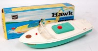 Lot 3253 - Sutcliffe boats, Hawk clockwork speedboat,...