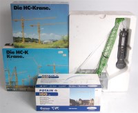 Lot 2576 - Conrad, TWH and Brami diecast crane group to...