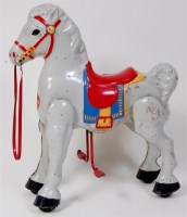 Lot 3274 - Moko pressed steel horse with functional...