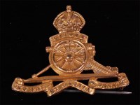 Lot 263 - A Royal Artillery 9 carat gold sweetheart badge.