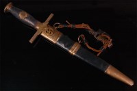 Lot 273 - A German Third Reich RLB Leader's dagger, the...