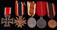 Lot 282 - A collection of German medals to include Iron...