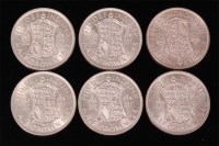 Lot 21 - Great Britain, George VI silver half crowns,...