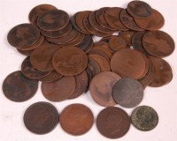 Lot 41 - Mixed lot of William III and later copper...