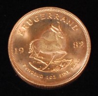 Lot 55 - South Africa, 1982 gold krugerrand, obv....
