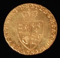 Lot 72 - Great Britain, 1791 gold spade ace guinea,...