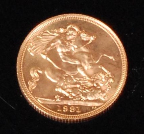 Lot 85 - Great Britain, 1981 gold full sovereign,...