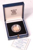 Lot 95 - Great Britain, 1989 gold proof half sovereign,...