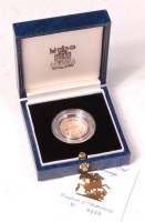 Lot 96 - Great Britain, 1990 gold proof half sovereign,...