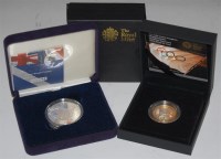 Lot 114 - Great Britain, 2 cased Royal Mint silver proof...