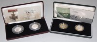 Lot 117 - Two cased silver proof coin sets; 2006 Brunel...